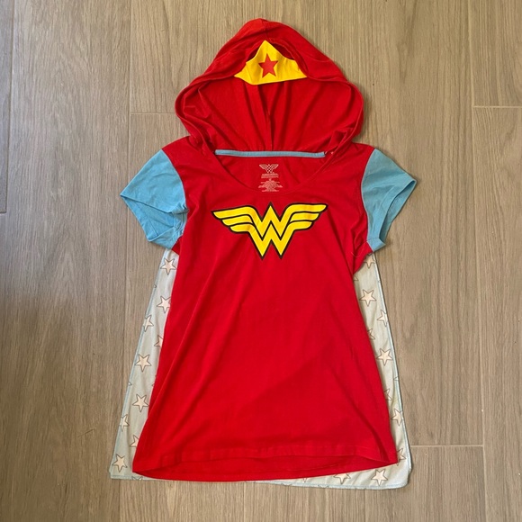 wonderwoman Other - Wonder Woman Cape and Hood Costume Shirt